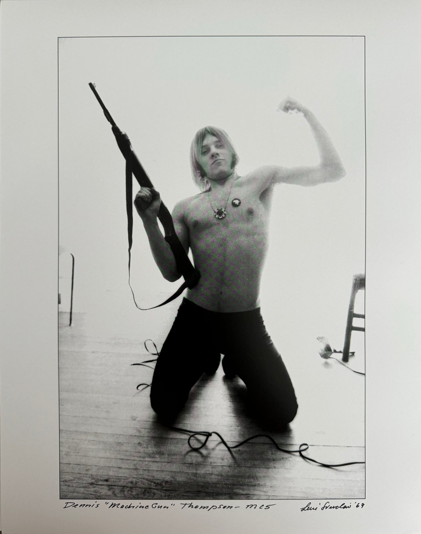 Dennis "Machine Gun" Thompson photo by Leni Sinclair