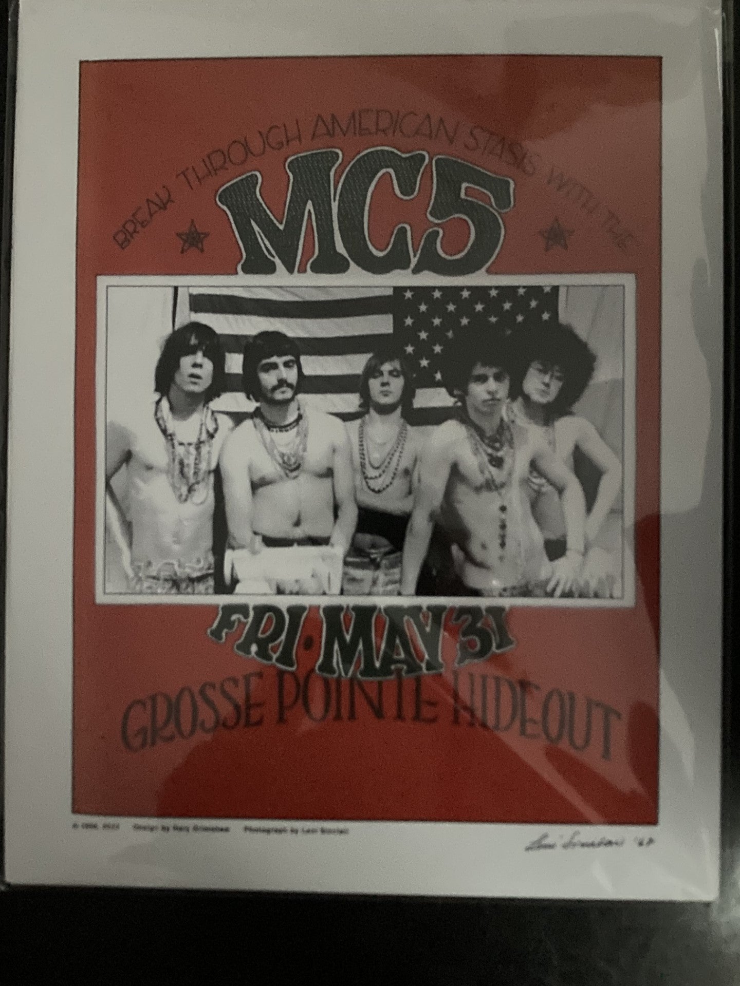 MC5 Leni Sinclair 11X14" hand signed photo