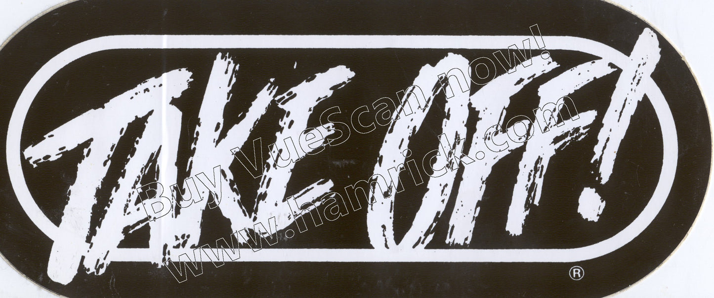 TAKE OFF WRIF VINTAGE STICKERS