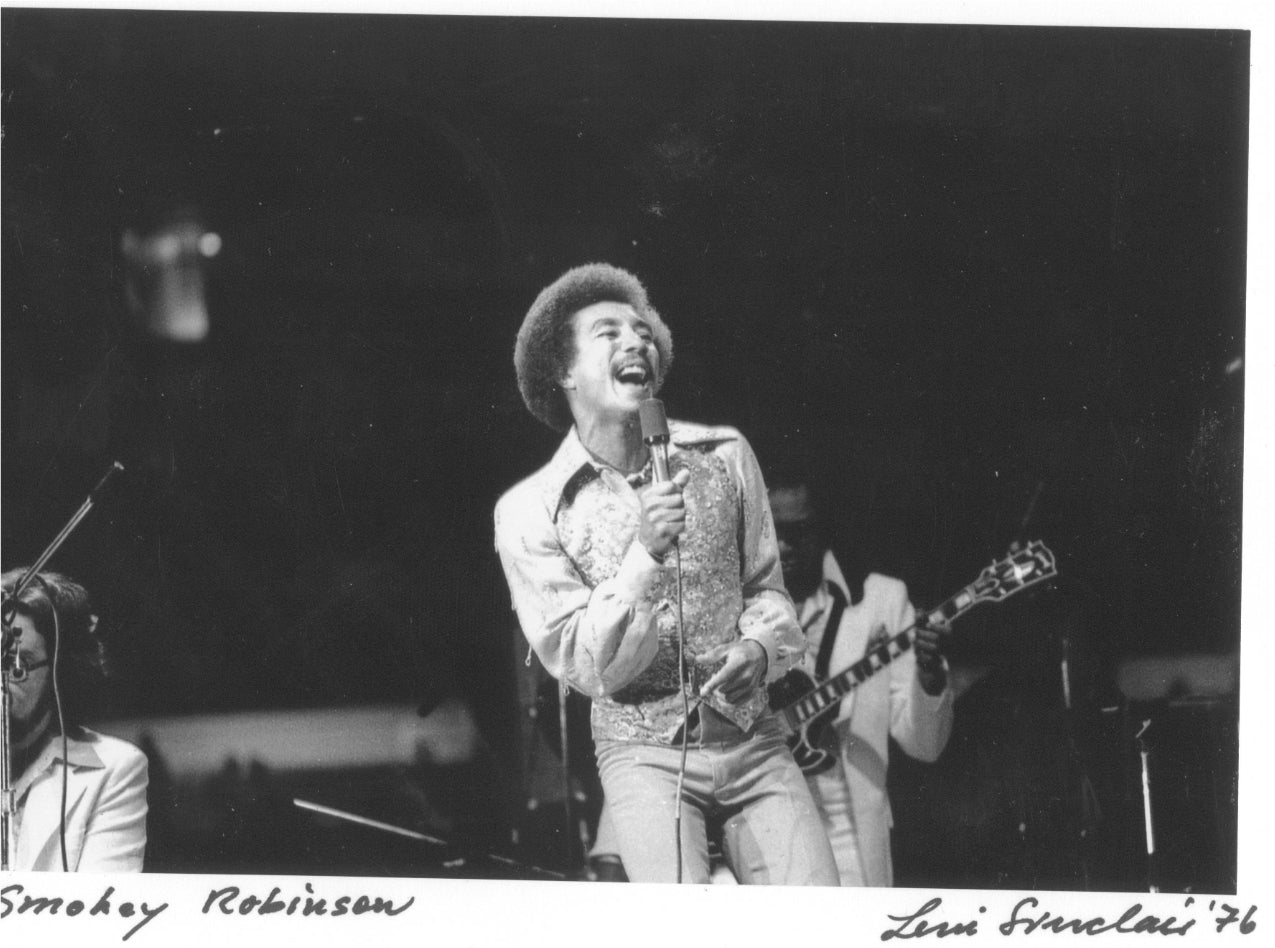 smokey robinson Detroit leni sinclair photo