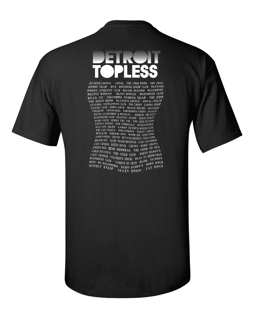 detroit topless retro t-shirt