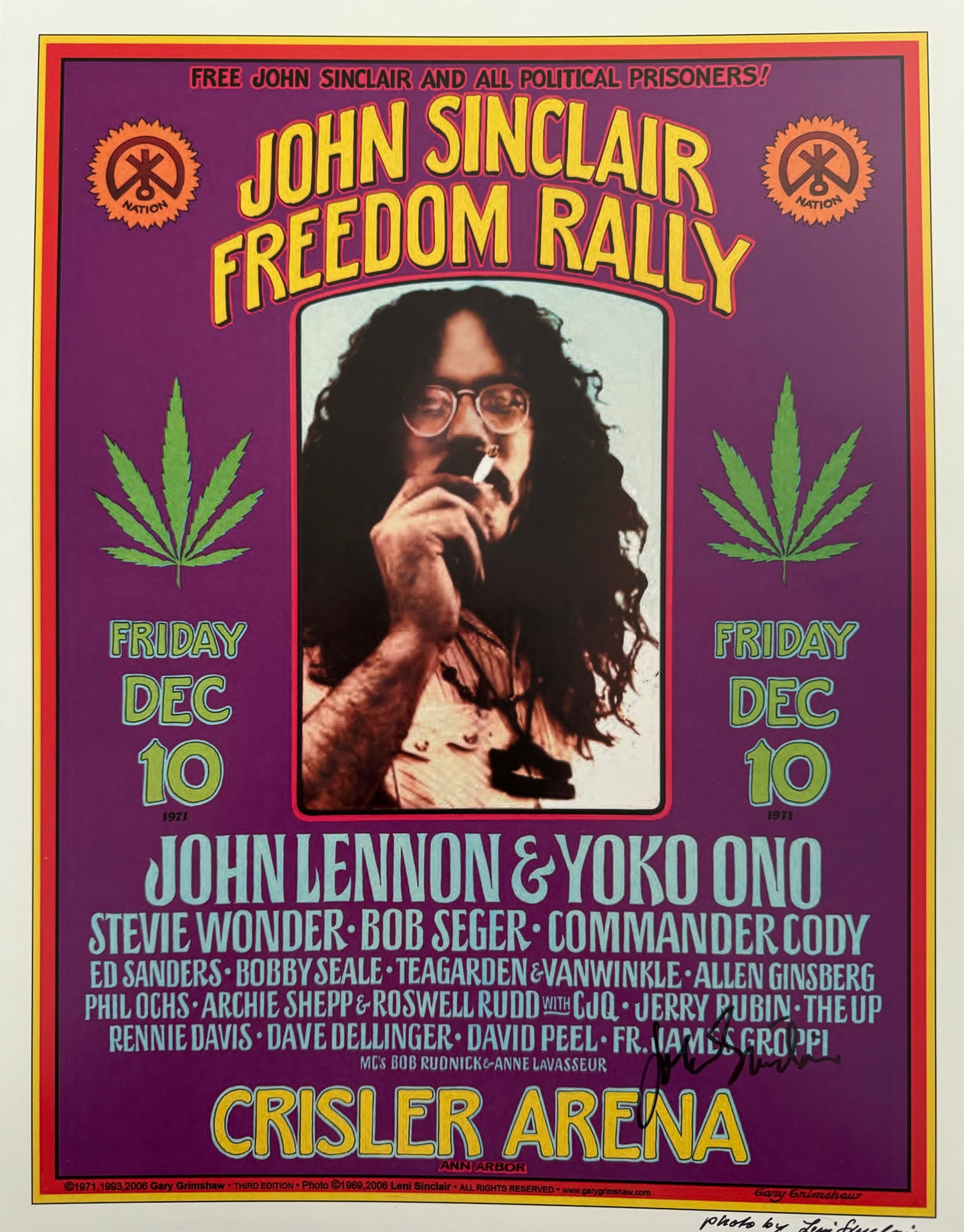 John Sinclair Autographed Photo Prints