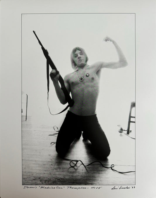 Dennis "Machine Gun" Thompson photo by Leni Sinclair