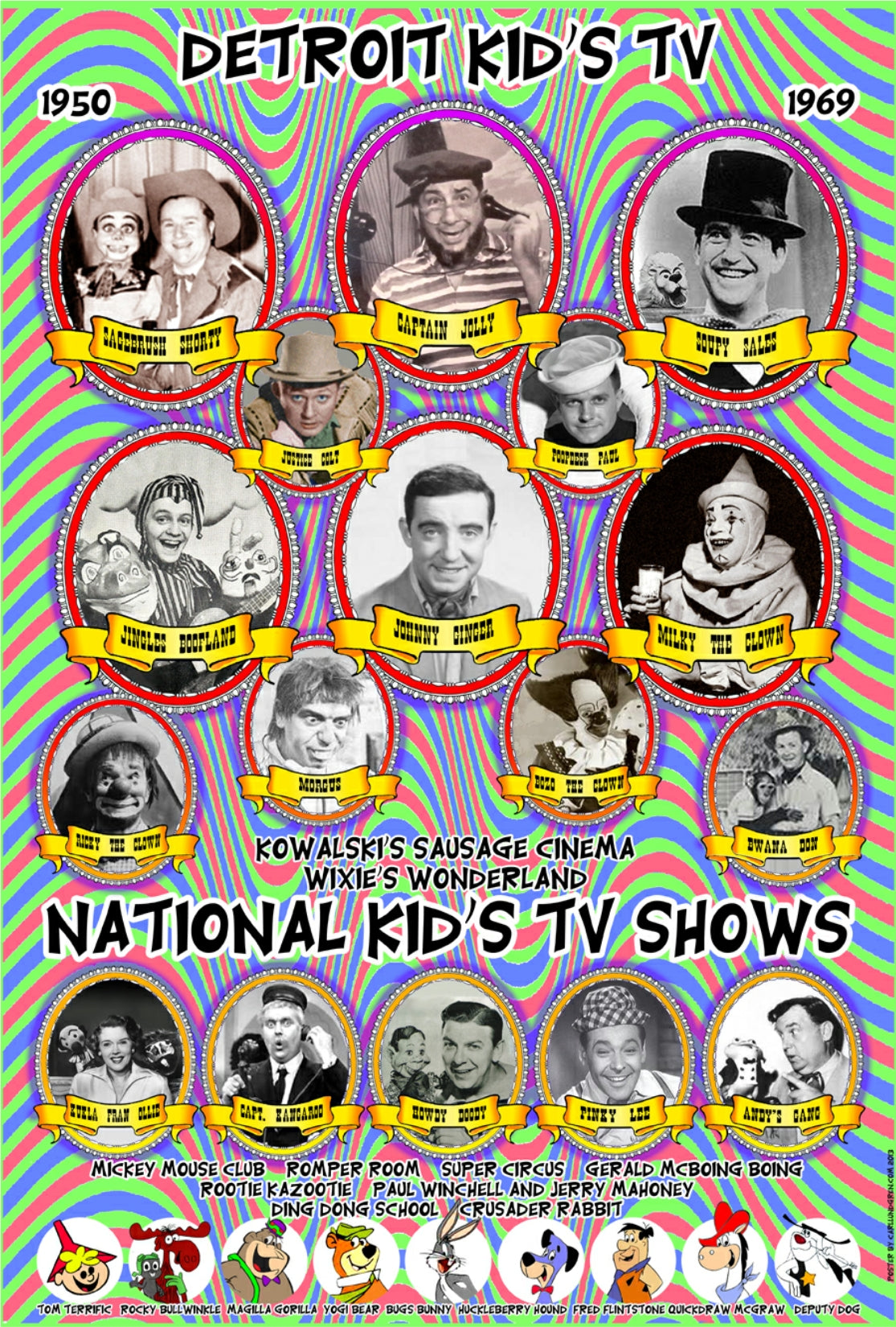 detroit kid's television carl lundgren poster