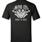 MOTOR CITY BORN TO RIDE BIKER T-SHIRT