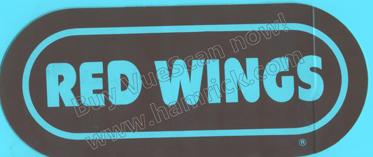 red wings wrif vintage vinyl stickers