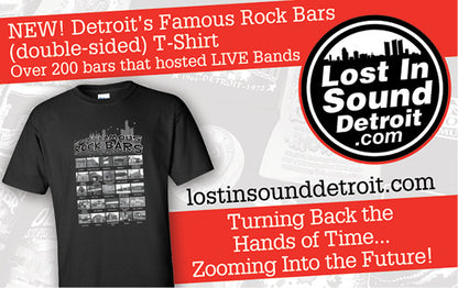 Detroit’s Famous Rock Bars Double-Sided T-Shirt