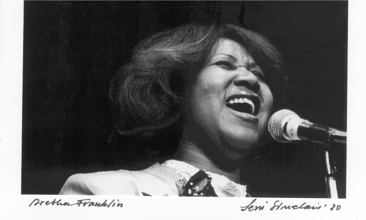 Aretha FRANKLIN leni Sinclair Photo