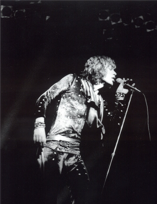 Mick Jagger in Detroit hand signed Leni Sinclair photo