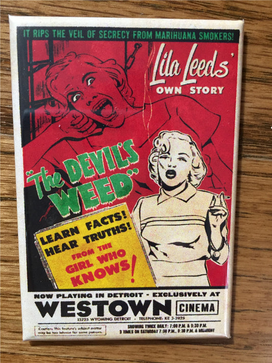 THE DEVIILS WEED STICKER
