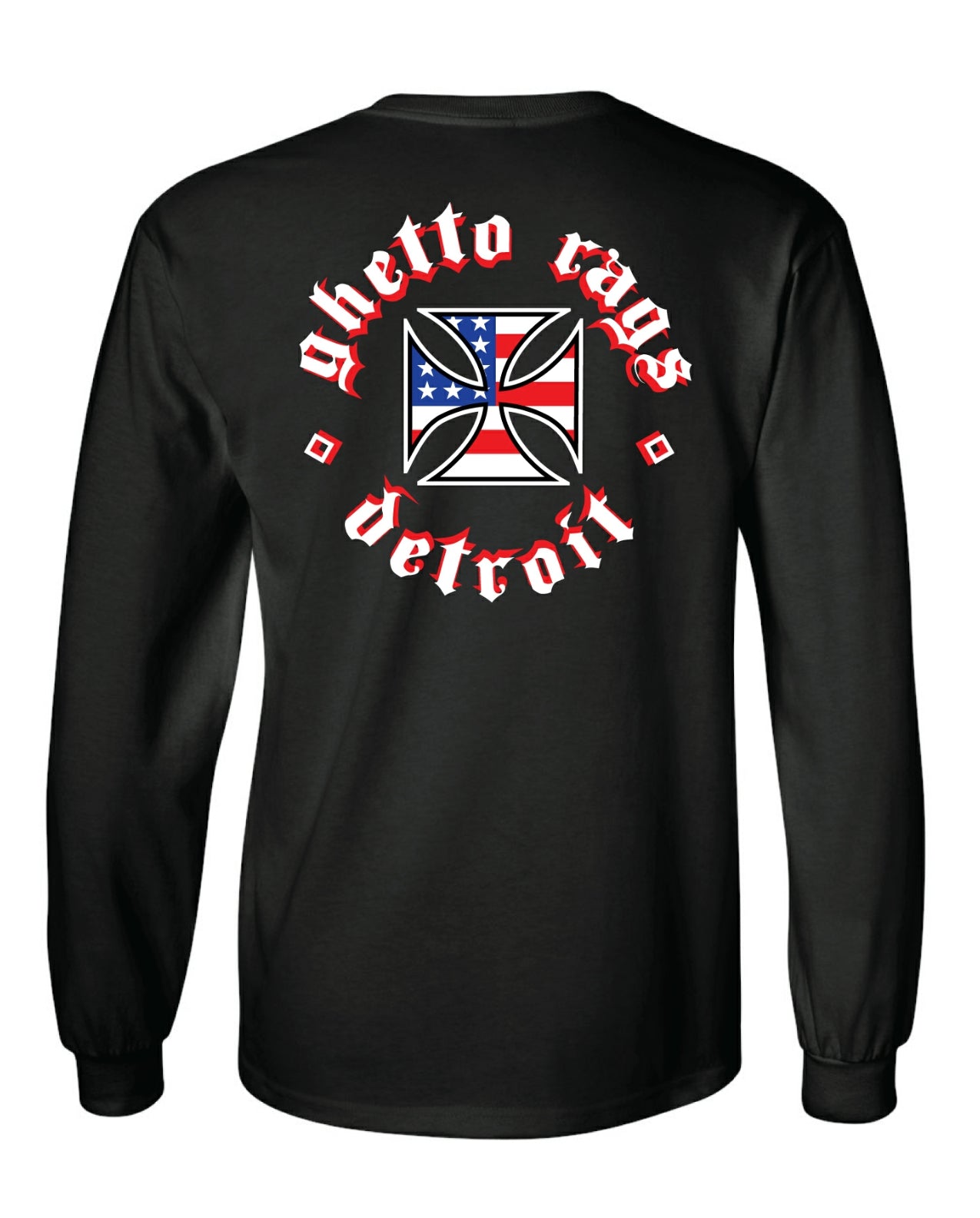 ghetto rags long sleeve t shirt detroit