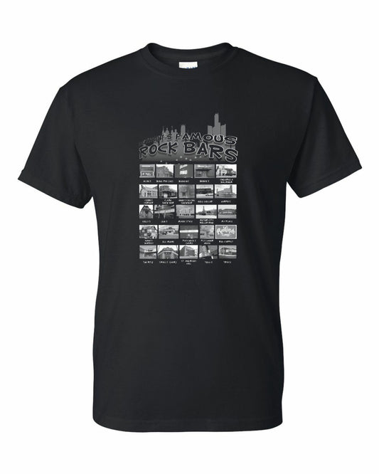 Detroit’s Famous Rock Bars Double-Sided T-Shirt