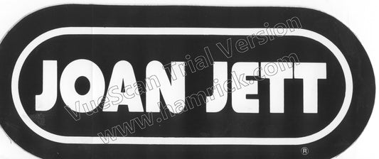 JOAN JETT wrif sticker